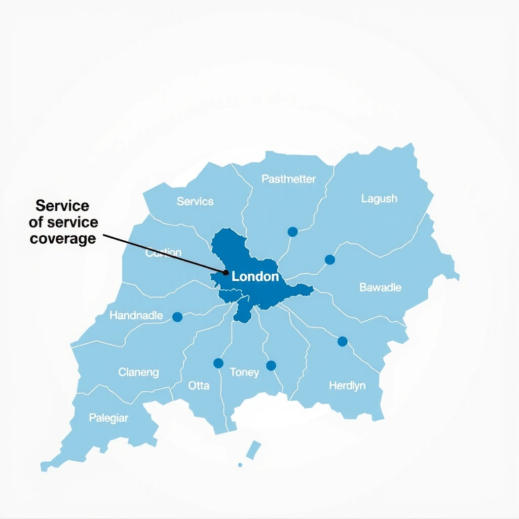 London service area coverage map