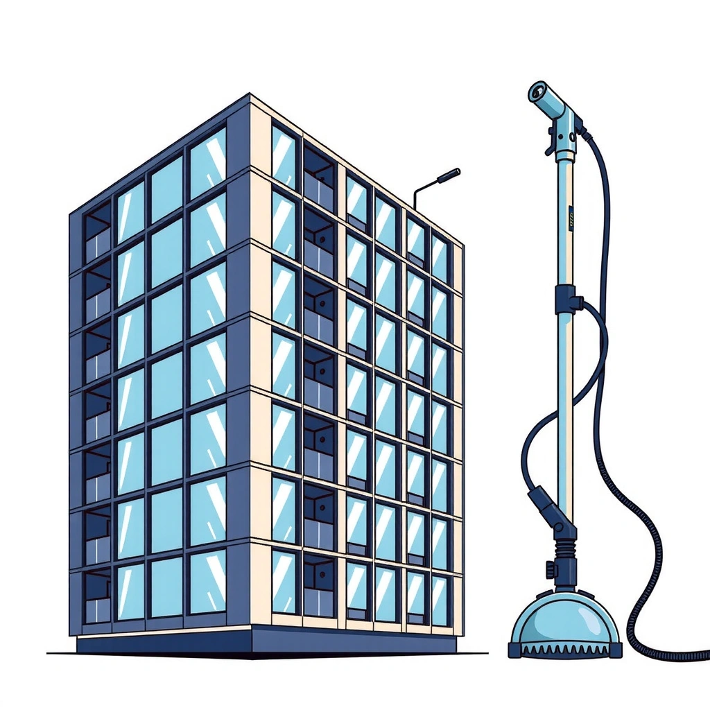 Specialized cleaning services including window cleaning and carpet cleaning