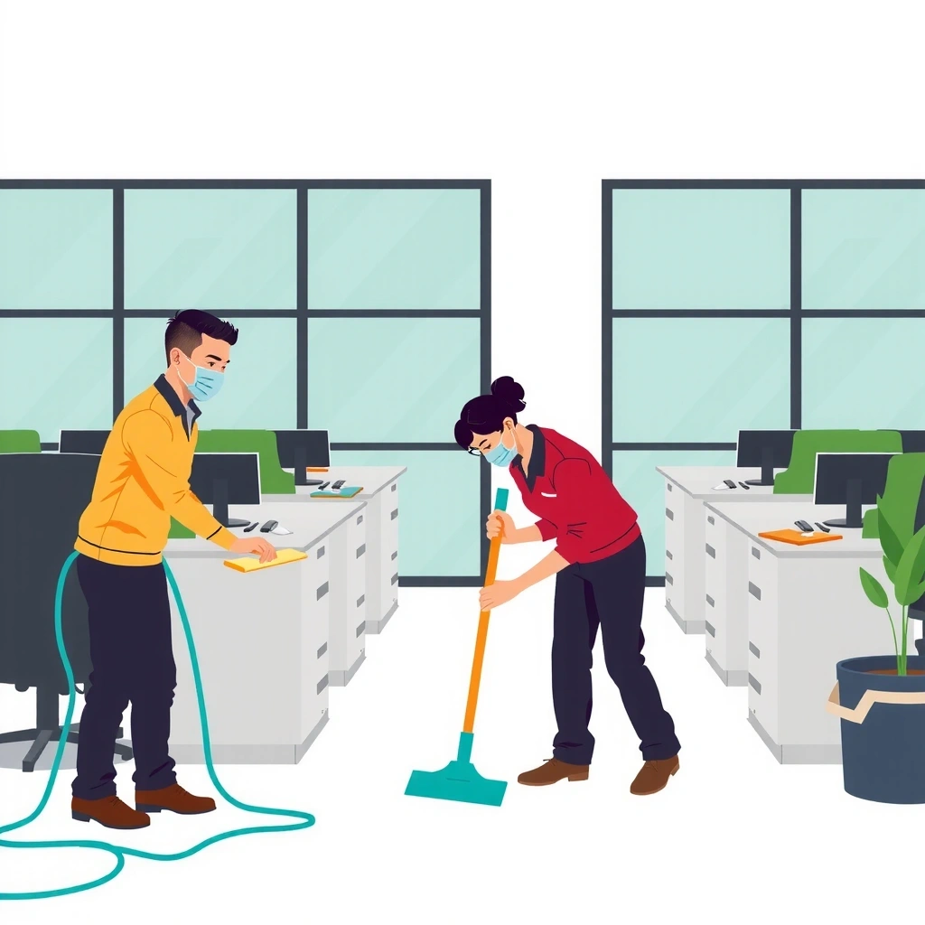 Commercial office cleaning service